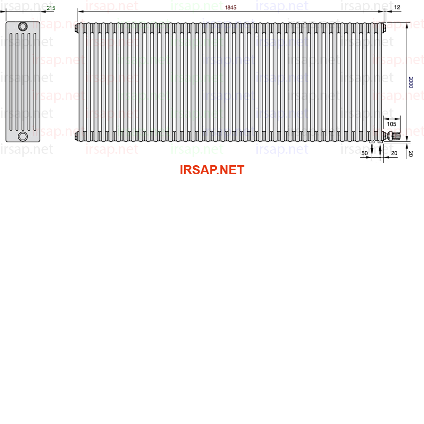 Радиатор IRSAP Tesi 62000/41 T26 CL 01